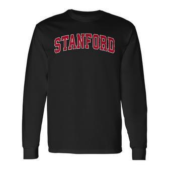 Stanford California Ca Vintage Sports Red Long Sleeve T-Shirt - Monsterry AU