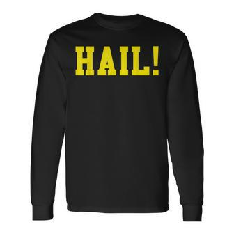 State Of Michigan Hail U M Ann Arbor Mi Aa Long Sleeve T-Shirt - Monsterry