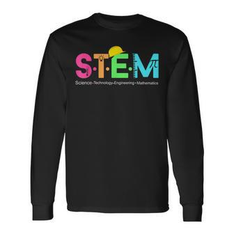 Stem Science Technology Engineering Math Teacher Long Sleeve T-Shirt - Monsterry
