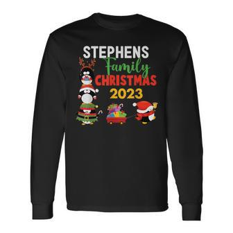 Stephens Family Name Stephens Family Christmas Long Sleeve T-Shirt - Seseable