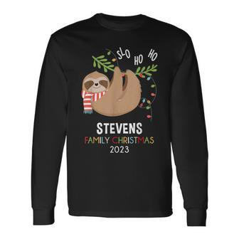 Stevens Family Name Stevens Family Christmas Long Sleeve T-Shirt - Seseable