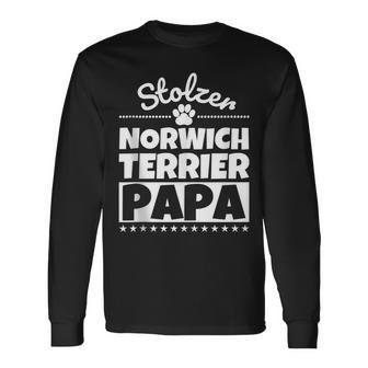 Stolzer Norwich Terrier Papa Langarmshirts - Geschenkecke