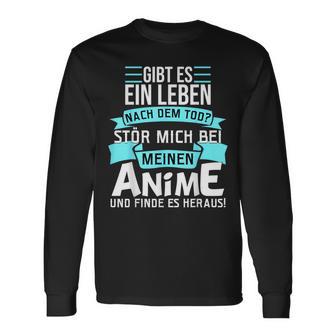 Stör Mich Bei Meinen Anime Slogan Baka Kawaii Manga Langarmshirts - Seseable