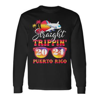 Straight Trippin' 2024 Family Vacation Puerto Rico Matching Long Sleeve T-Shirt - Seseable