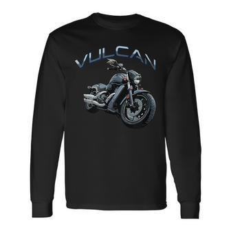 Street Cruiser Vulcan Motorcycle Long Sleeve T-Shirt - Seseable