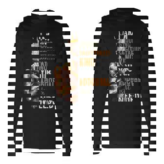 I Am Strong Sagittarius King In Crown Zodiac Horoscope Long Sleeve T-Shirt - Monsterry
