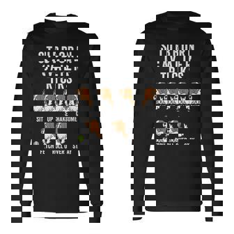 Stubborn Trick Cavalier King Charles Spaniel Dog Long Sleeve T-Shirt | Mazezy