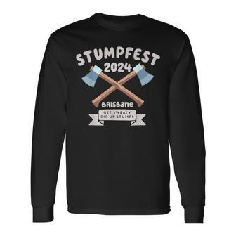 Stumpfest 2024 Brisbane Get Sweaty Long Sleeve T-Shirt - Seseable