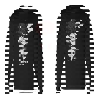 Sturer Kleiner Münsterländer Dog Münsti Dog Fan Black S Langarmshirts - Seseable