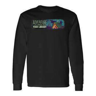 Summer Reading Program 2024 Adventure Begins At Your Library Long Sleeve T-Shirt | Mazezy DE