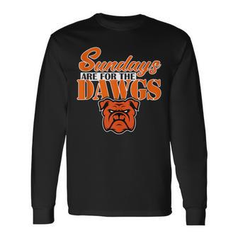 Sundays Are For The Dawgs Cleveland Ohio Dawg Long Sleeve T-Shirt - Monsterry CA