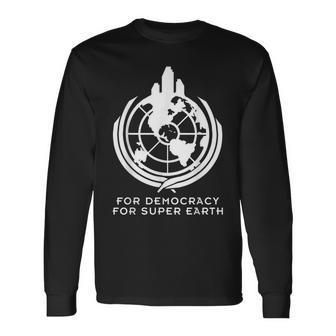 For Super Earth Hell Of Divers Helldiving Long Sleeve T-Shirt | Mazezy