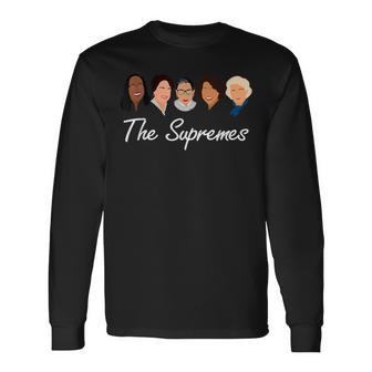 Supremes Court Justices Rbg The Supremes Vintage Women Long Sleeve T-Shirt - Monsterry UK