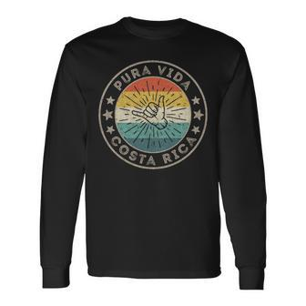 Surf Quote Clothes Surfing Accessories Costa Rica Souvenir Long Sleeve T-Shirt | Mazezy AU