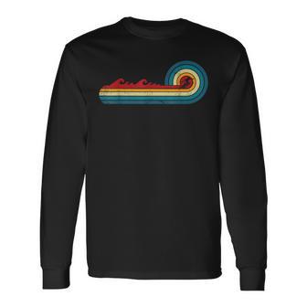 Surfer Vintage Wave Retro Surfing Surf Beach Surfboard Long Sleeve T-Shirt - Monsterry AU