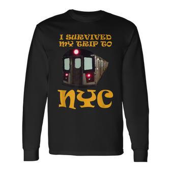 I Survived My Trip To Nyc Long Sleeve T-Shirt - Monsterry CA