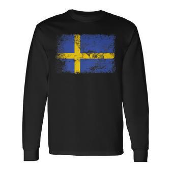 Sweden Flag Swedish Long Sleeve T-Shirt - Monsterry DE