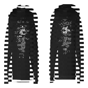 Symbole Nordique -Egvisir Celtique -Alknutiking T-shirt à manches longues - Cadeauxyz