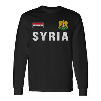 Syria Syrian Flag Syria Langarmshirts - Geschenkecke