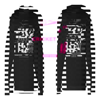 T20 Cricket 2024 Usa Cricket Fans Long Sleeve T-Shirt - Thegiftio