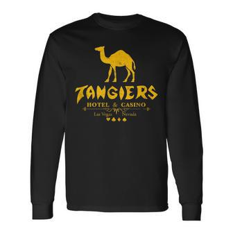 Tangiers Hotel Casino Retro Vintage Las Vegas Long Sleeve T-Shirt - Monsterry UK