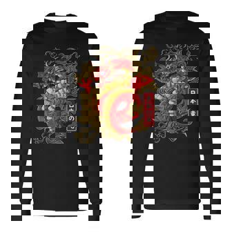 Tatouage Dragon Japonais Anime Dragon Japonais T-shirt à manches longues - Cadeauxyz