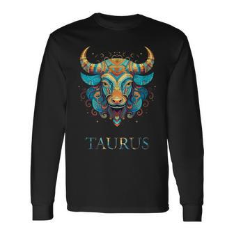 Taurus Zodiac Star Sign Personality Long Sleeve T-Shirt - Monsterry UK