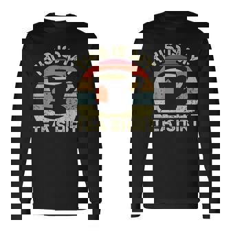 This Is My Tea Tea Drinker Retro Vintage Long Sleeve T-Shirt - Monsterry