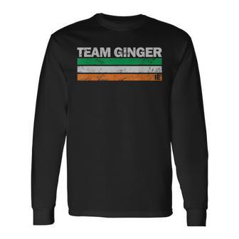 Team Ginger Ireland Flag Irish Pride Long Sleeve T-Shirt - Monsterry