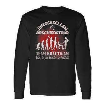 Team Groom Poltern Stag Party Jga Langarmshirts - Geschenkecke