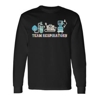 Team Respiratory Therapist Squad Respiratory Therapy Rt Long Sleeve T-Shirt - Seseable