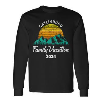Tennessee Family Vacation Road Trip 2024 Mountain Gatlinburg Long Sleeve T-Shirt - Monsterry