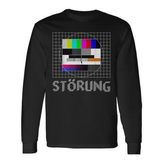 Testbild Störung Vintage Retro Langarmshirts - Seseable