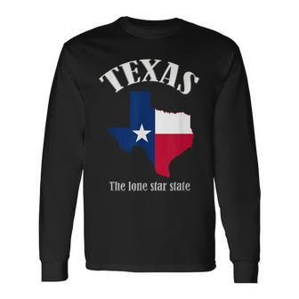 Texas The Lone Star State Long Sleeve T-Shirt - Monsterry CA