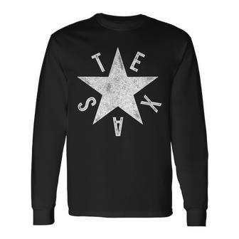 Texas Star 1836 Lorenzo De Zavala Texas Zavala Flag Long Sleeve T-Shirt - Monsterry CA