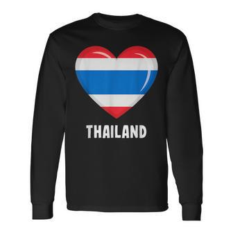 Thailand Flag Thai Langarmshirts - Geschenkecke