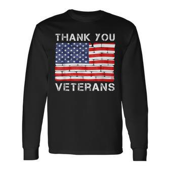 Thank You Veterans Veteran Day For Women Long Sleeve T-Shirt - Monsterry AU