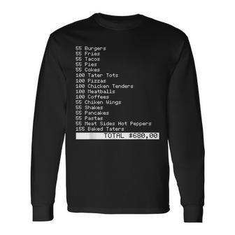I Think You Should Leave 55 Burgers 55 Fries For Women Long Sleeve T-Shirt - Seseable
