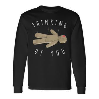 Thinking Of You Voodoo Witch Doctor Long Sleeve T-Shirt - Monsterry