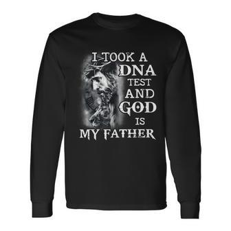 I Took A Dna Test And God Is My Father Jesus Christian Long Sleeve T-Shirt - Monsterry UK