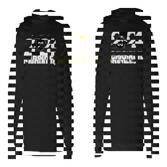 Total Solar Eclipse 04082024 Carbondale Illinois Eclipse Long Sleeve T-Shirt | Mazezy