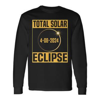 Total Solar Eclipse 2024 America Totality 40824 Astronomy Long Sleeve T-Shirt - Monsterry UK