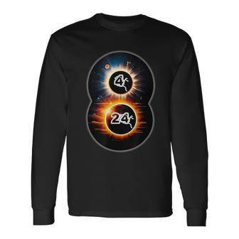 Total Solar Eclipse 2024 America Totality Spring 40824 Long Sleeve T-Shirt - Monsterry