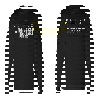 Total Solar Eclipse 2024 Solar Eclipse April 8 2024 Long Sleeve T-Shirt | Mazezy