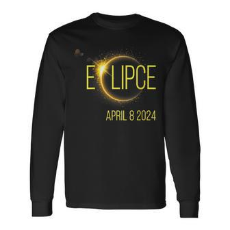 Total Solar Eclipse 2024 April 8 Solar Eclipse 2024 Long Sleeve T-Shirt - Thegiftio UK