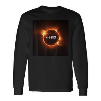 Total Solar Eclipse 2024 Spring April 2024 Cool Long Sleeve T-Shirt - Monsterry CA