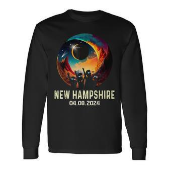 Total Solar Eclipse 2024 Totality New Hampshire Long Sleeve T-Shirt - Monsterry DE