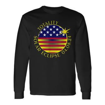 Total Solar-Eclipse 2024 Usa April 8 2024 Long Sleeve T-Shirt - Thegiftio