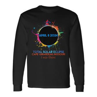 Total Solar Eclipse Cape Girardeau Missouri 2024 I Was There Long Sleeve T-Shirt - Monsterry DE