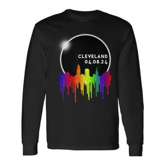 Total Solar Eclipse Ohio April 8Th 2024 Long Sleeve T-Shirt | Mazezy